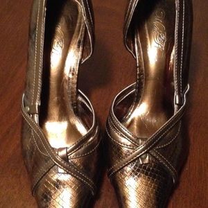 Bronze metallic, Wild Rose Brand heels